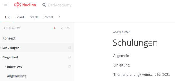 Unser Perl-Academy Workspace